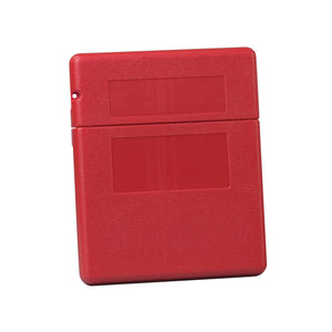 Justrite¨ 23303 Medium Document Storage Box, 2-1/4 in Exterior, 1.6 in Interior D x 11-1/2 in Interior, 12-1/2 in Exterior H, Polyethylene, Red