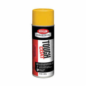 Krylon¨ Tough Coat¨ A01310007 Acrylic Enamel Spray Paint, 12 oz Container, Liquid Form, Safety Yellow, 20 to 25 sq-ft Coverage