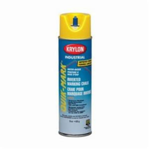 Krylon¨ Quik-Markª KWBC03502 Water Base Inverted Marking Chalk, 20 oz Container, Liquid Form, APWA Yellow, 14 sq-ft Coverage