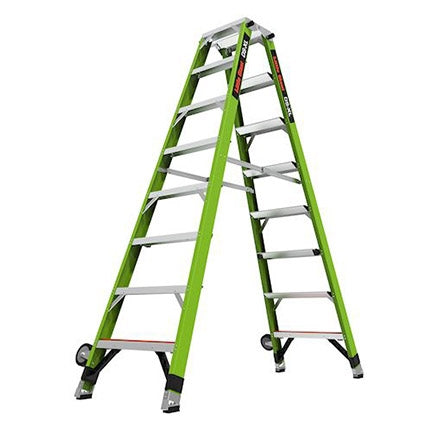 DS-XL, 8' model, double-sided fiberglass stepladder-PLUS FREIGHT--PLUS FREIGHT--AMBIUS HOLIDAY LADDER