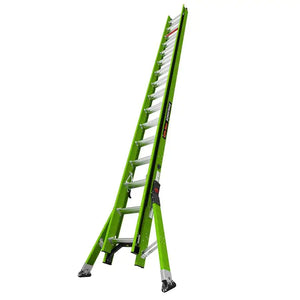 Little Giant¨ 17232 HyperLiteª SumoStance¨ 32 ft Extension Ladder, 375 lbs Load Capacity, Fiberglass, Non-Conductive Rail