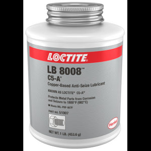 Henkel Loctite¨ 160796 LB 8008 C5-A Series Copper Based Anti-Seize Lubricant, 1 lb Brush Top Can, Copper