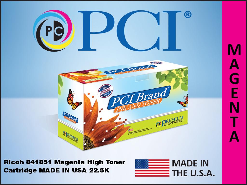 PCI Ricoh 841851 Magenta Toner Cartridge 22.5K