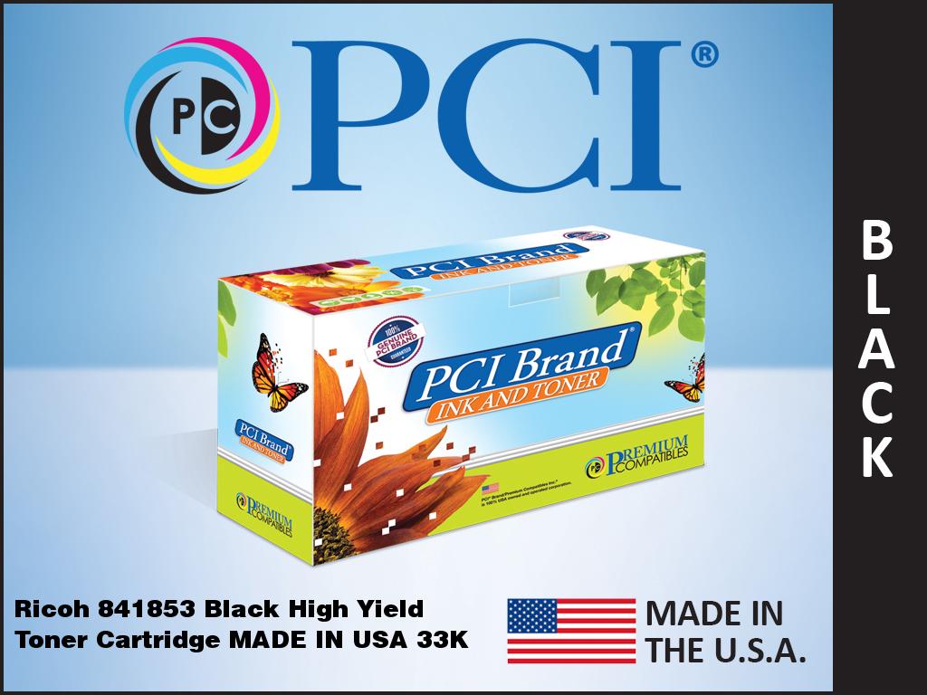 PCI Ricoh 841853 Black Toner Cartridge 33K