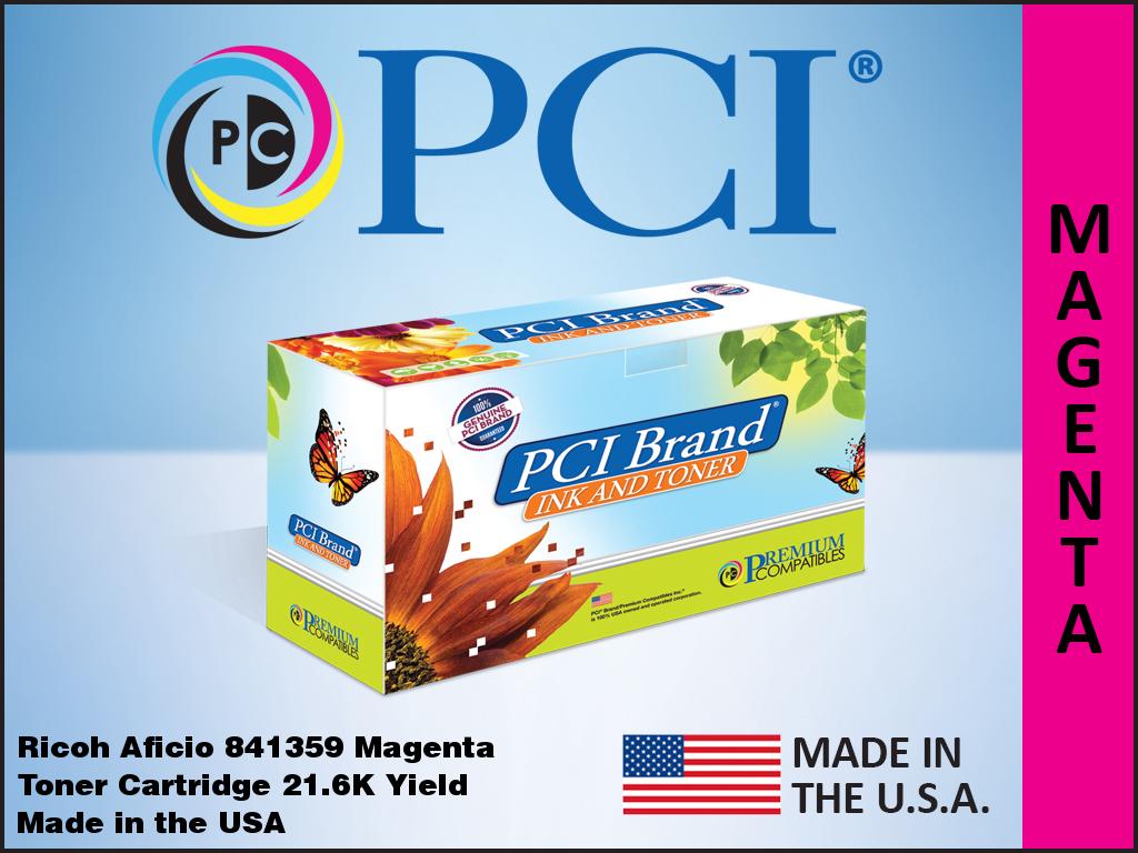 PCI Ricoh Aficio 841359 Magenta Toner Cartridge