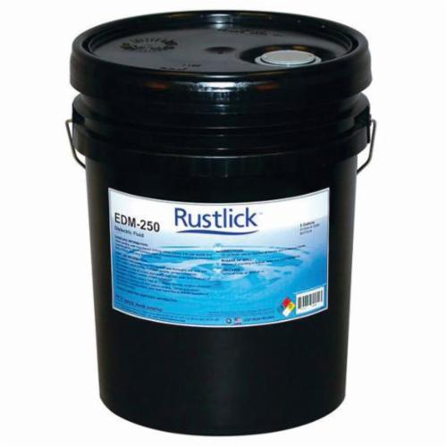 Rustlickª 72550 EDM-250 Dielectric Fluid, 55 gal Drum, Near Odorless, Liquid, Clear