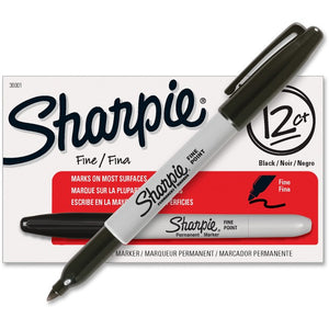 Newell Brands Sharpie¨ 30001 Pen-Style Permanent Marker, Black, Fine, Liquid