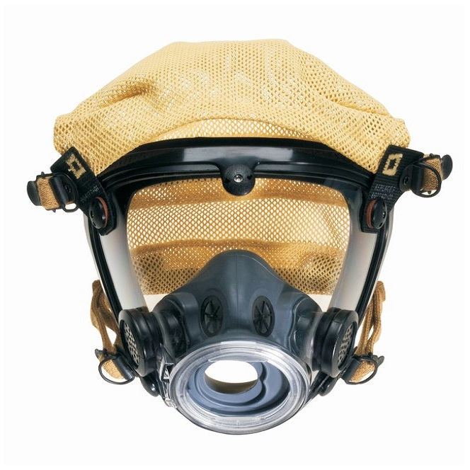 Scott Safety 804191-71 AV-2000 Full Facepiece Respirator, Small, Kevlar Head Harness Headstrap, 4-Point with Mesh Headnet Suspension, Black