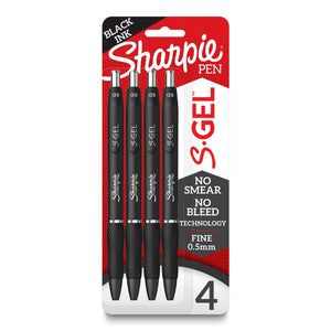 Sharpie S-Gel Pens 0.5 Mm Pen Point Size - Black Gel-based Ink