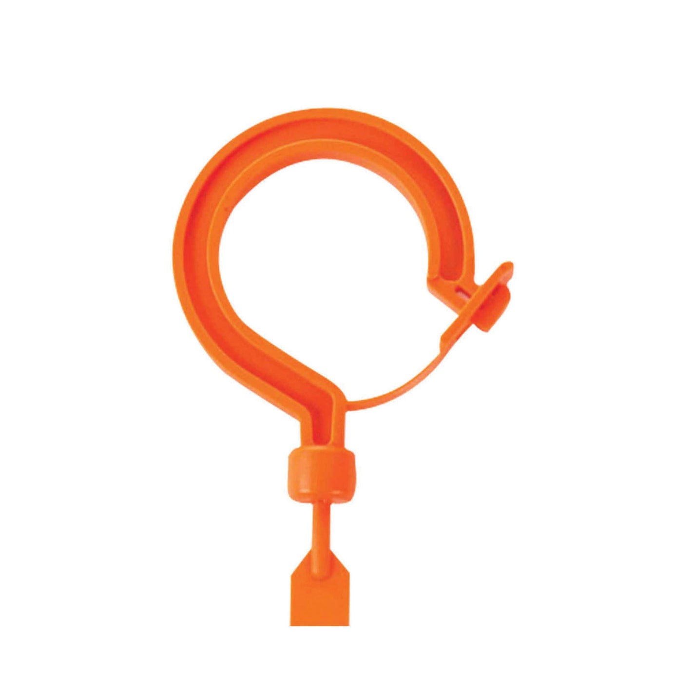 Squids¨ 33404 3540L Tie Hook, 19.7 in L, Large Locking Hook, 44 lb Load, Nylon 6.6, Hi-Viz Orange