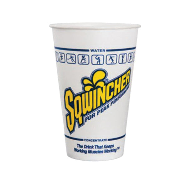 Sqwincher¨ 200101 Wrapped Disposable Cold Cup, 12 oz Capacity, Paper, White