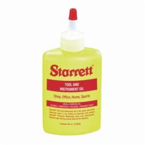 Starrett¨ 1620 Tool and Instrument Oil, 4 oz Drip Can, Odorless Oil, Fluid, Pale Yellow