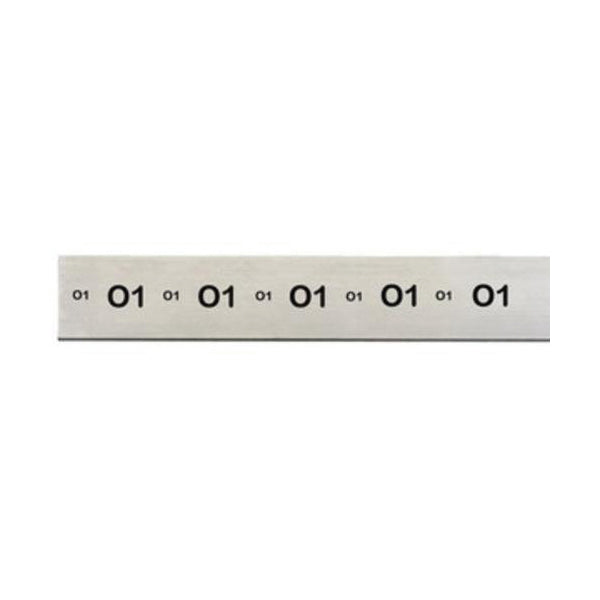 Starrett¨ 54072 496 Precision Ground Standard Tolerance Flat Stock, O1 Oil Hardened Steel, 18 in L x 1 in W x 1/4 in THK