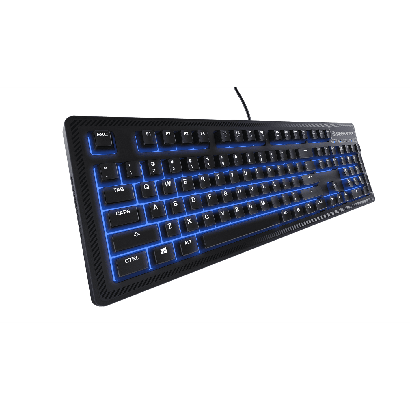 SteelSeries Apex 100 Gaming Keyboard - Tactile & Silent - Blue LED Backlit