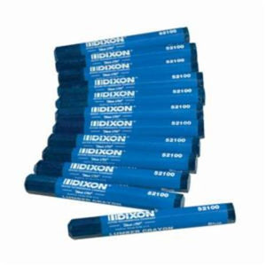 Dixon¨ by Ticonderoga¨ 52100 Permanent Lumber Crayon, 1/2 in Hex Tip, Blue