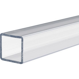 USA Sealing Polycarbonate Rectangular Tube 72"L x 3/4"W, Clear