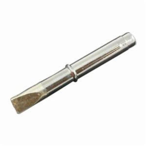 Weller¨ CT6F8 CT6 Chisel Replacement Screwdriver Straight Soldering Tip, For Use With W60P and W60P3 Soldering Irons, 34.8 mm L x 9.53 mm W x 1.27 mm THK, 427 deg C Operating, Iron, Nickel/Chromium/Solid Copper Plated