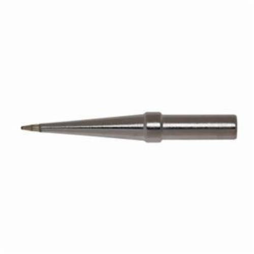 Weller¨ ETO ET Series Long Conical Soldering Tip, For Use With PES51 Soldering Pencil, EC1201A and EC1201AFE Soldering Irons, 25.4 mm L x 0.8 mm W x 1.12 mm THK, Copper, Chromium/Iron/Nickel Plated