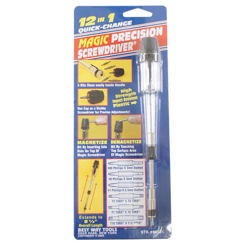 Best Way Tools 12-in-1 Screwdriver 8 1/4 in.