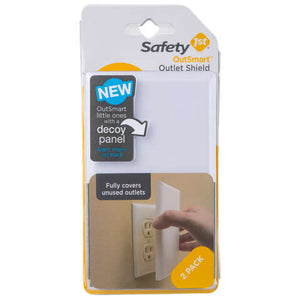Safety 1st OutSmart White Plastic Outlet Shield 2 pk