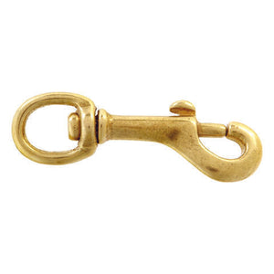 Campbell 5/8 in. D X 3-1/16 in. L Polished Bronze Round Swivel Eye Bolt Snap 40 lb