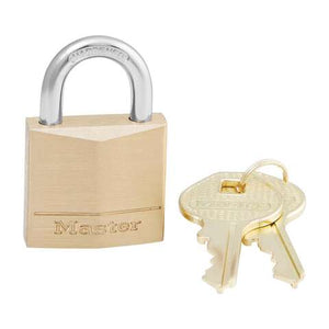 Master Lock 1 in. H X 5/16 in. W X 1-3/16 in. L Brass 4-Pin Cylinder Padlock