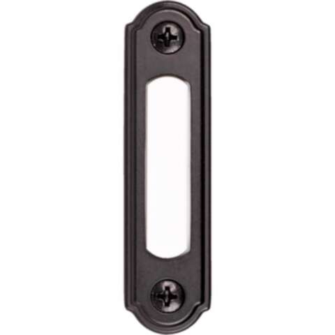 Heath Zenith Satin Black Metal Wired Pushbutton Doorbell