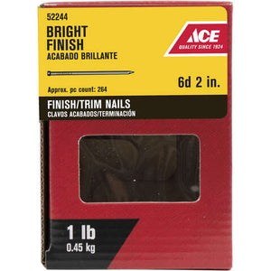 Ace 6D 2 in. Finishing Bright Steel Nail Countersunk Head 1 lb