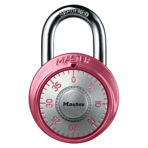 Master Lock 2 in. H X 7/8 in. W X 1-7/8 in. L Steel 3-Dial Combination Padlock