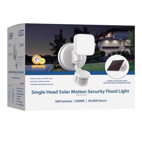 Feit LED Motion-Sensing Solar Powered LED White Security Floodlight