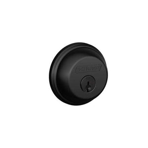 Schlage Matte Black Metal Single Cylinder Deadbolt