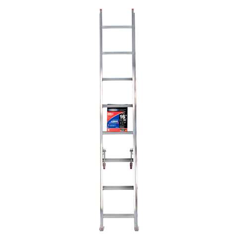 Werner 16 ft. H Aluminum Extension Ladder Type III 200 lb. capacity 8-16 ft.