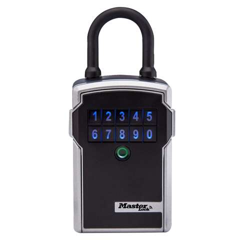 Master Lock 7-13/64 in. H X 3-1/4 in. W X 2-5/16 in. L Metal Resettable Combination Bluetooth Lock B