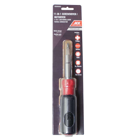 Ace 11-in-1 Screwdriver/Nut Driver 8 in.