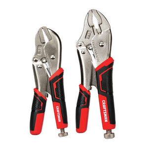 Craftsman 2 pc Drop Forged Steel Straight Jaw Locking Pliers Set