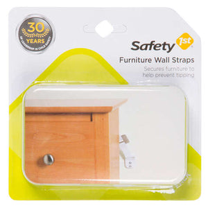 Safety 1st White Plastic Wall Straps 2 pk