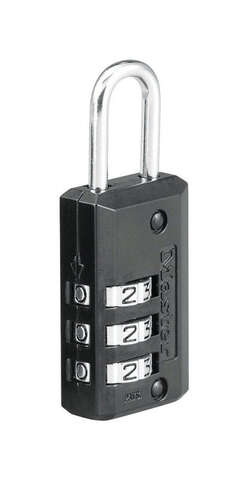 Master Lock 2.18 in. H X 13/16 in. W Steel 3-Dial Combination Padlock