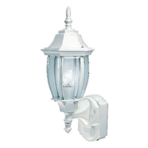 Heath Zenith DualBrite White Motion-Sensing Incandescent Wall Lantern