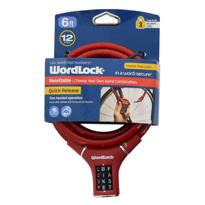 WordLock Steel Cable Lock Assorted