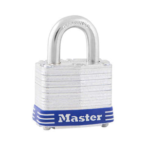 Master Lock 2 25/64 in. H X 1-9/16 in. W Laminated Steel 4-Pin Cylinder Padlock