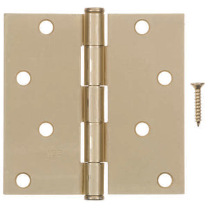 Ace 4 in. L Satin Brass Residential Door Hinge 1 pk