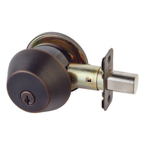 Ace Oil Rubbed Bronze Solid Bronze Alloy Single Cylinder Deadbolt