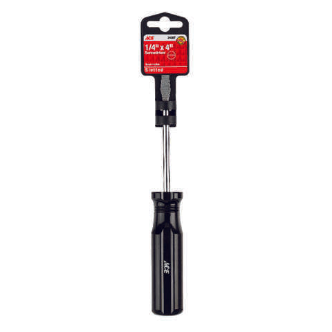 Ace 1/4 in. X 4 in. L Slotted Screwdriver 1 pc