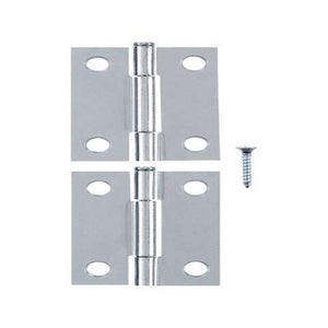 Ace 2.75 in. W X 2 in. L Zinc Plated Silver Zinc Narrow Hinge 2 pk