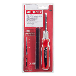 Craftsman Multi-Bit Screwdriver Set 9.5 in. 4 pc