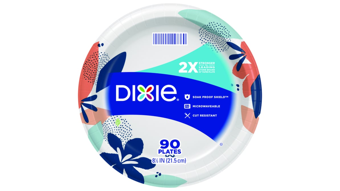 Dixie Everyday 8.5" Disposable Paper Plates (90 Ct)