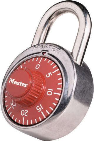 Master Lock 2 in. H X 7/8 in. W X 1-7/8 in. L Steel 3-Dial Combination Padlock