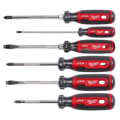 Milwaukee Made In USA Multi-Bit Screwdriver Kit 6 pc