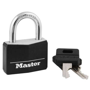 Master Lock 1-5/16 in. H X 1/2 in. W X 1-9/16 in. L Vinyl Covered Double Locking Padlock