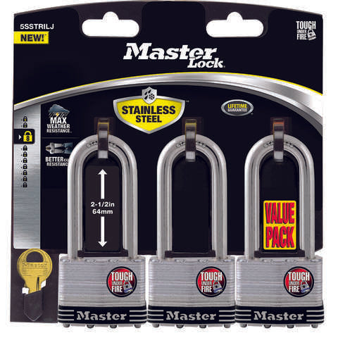 Master Lock 2 in. W Laminated Steel 4-Pin Cylinder Padlock Keyed Alike